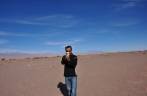 Filmando no deserto de Atacama, próximo à San Pedro de Atacama, no Chile